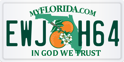 FL license plate EWJH64