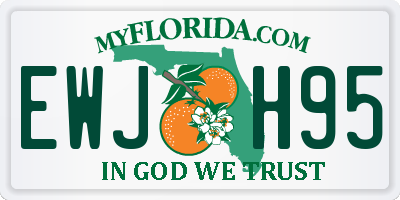 FL license plate EWJH95