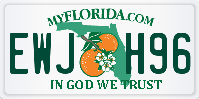 FL license plate EWJH96