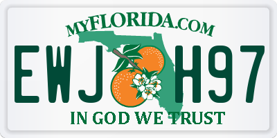 FL license plate EWJH97