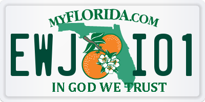 FL license plate EWJI01