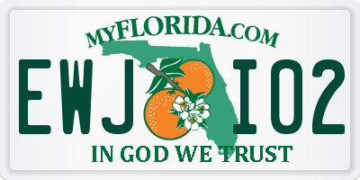 FL license plate EWJI02