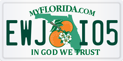 FL license plate EWJI05