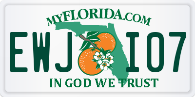 FL license plate EWJI07