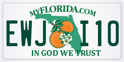 FL license plate EWJI10