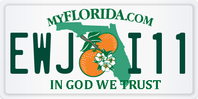 FL license plate EWJI11