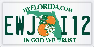 FL license plate EWJI12