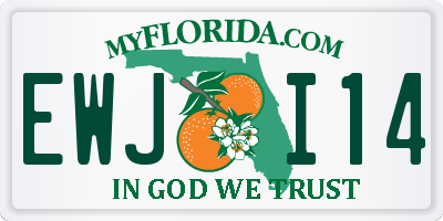 FL license plate EWJI14