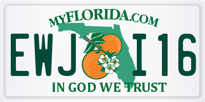 FL license plate EWJI16