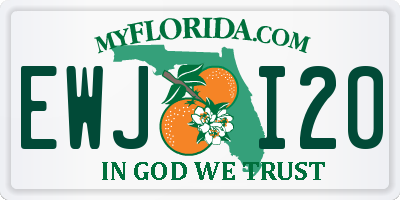 FL license plate EWJI20