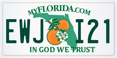 FL license plate EWJI21