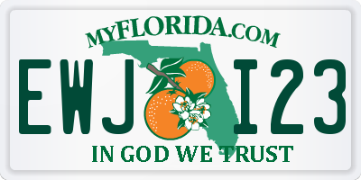 FL license plate EWJI23