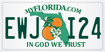 FL license plate EWJI24