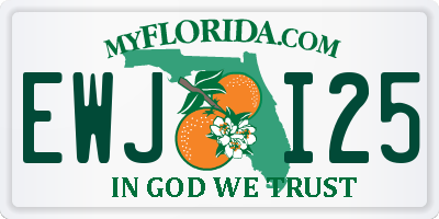 FL license plate EWJI25