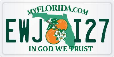 FL license plate EWJI27