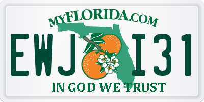 FL license plate EWJI31