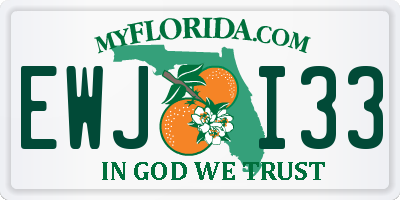 FL license plate EWJI33