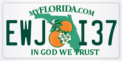 FL license plate EWJI37