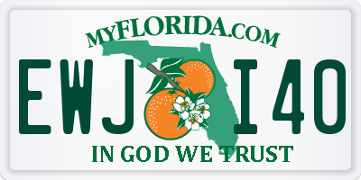 FL license plate EWJI40