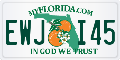 FL license plate EWJI45