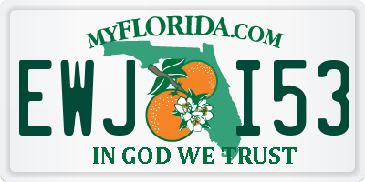 FL license plate EWJI53