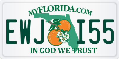 FL license plate EWJI55