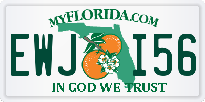 FL license plate EWJI56