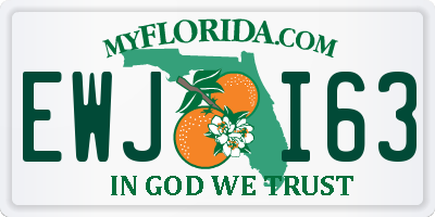 FL license plate EWJI63