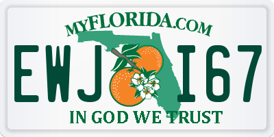 FL license plate EWJI67