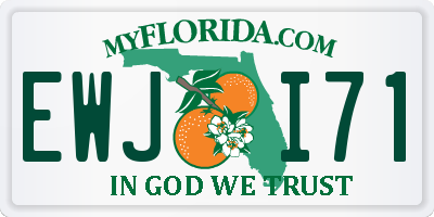 FL license plate EWJI71