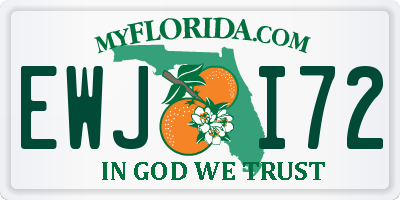 FL license plate EWJI72