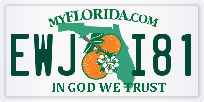 FL license plate EWJI81