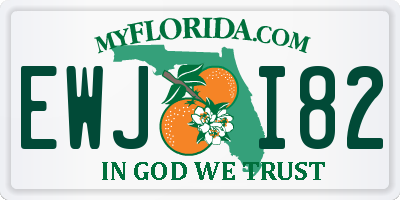 FL license plate EWJI82