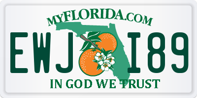 FL license plate EWJI89