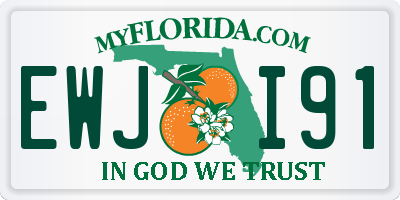 FL license plate EWJI91