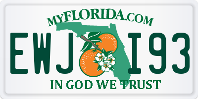 FL license plate EWJI93