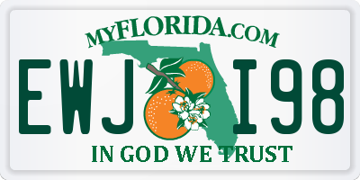 FL license plate EWJI98