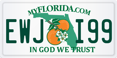 FL license plate EWJI99