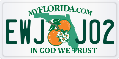 FL license plate EWJJ02