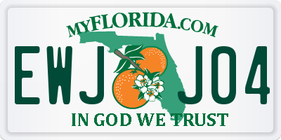 FL license plate EWJJ04