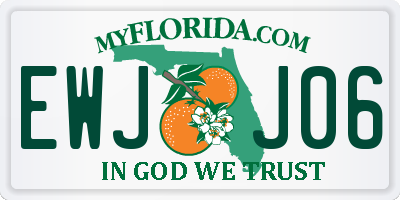 FL license plate EWJJ06