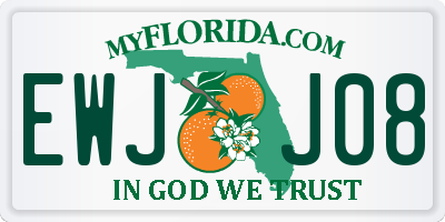 FL license plate EWJJ08