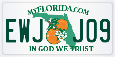 FL license plate EWJJ09