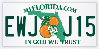 FL license plate EWJJ15