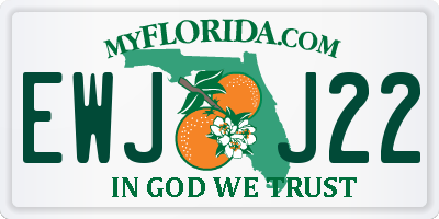 FL license plate EWJJ22