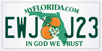 FL license plate EWJJ23