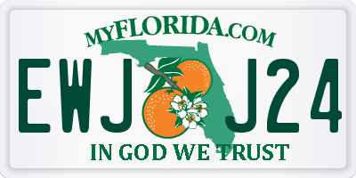 FL license plate EWJJ24