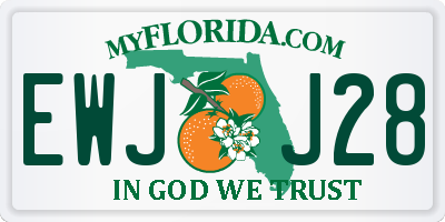FL license plate EWJJ28