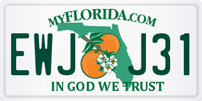 FL license plate EWJJ31