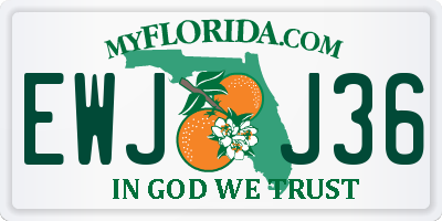 FL license plate EWJJ36